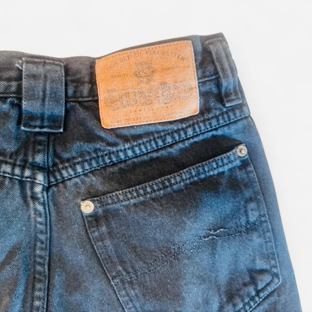 Vintage Elliott Bay Sportswear Black Denim Jeans 100% Cotton Size 28 View 4